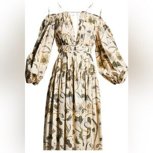 Ulla Johnson Tahlia dress with cut out shoulders
